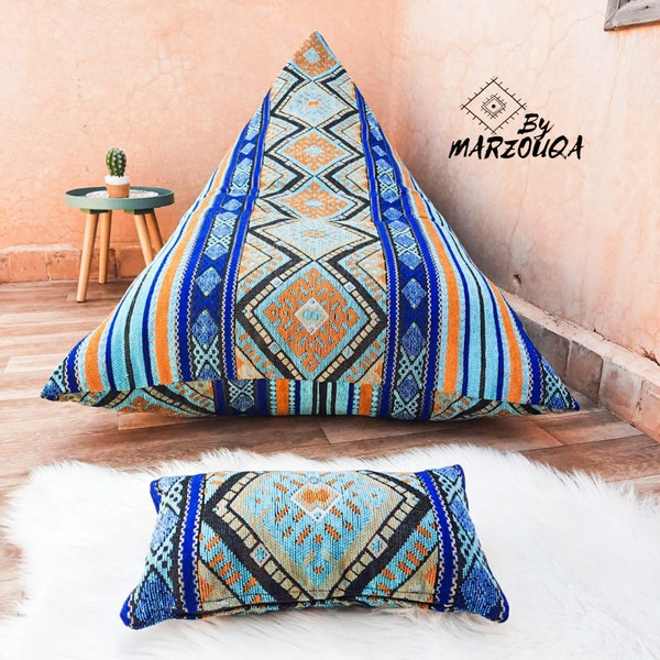 Moroccan Bean bag chair adult " Cover ",  Lounge chair, Boho Beanbags, Floor cushion, Floor Pillows Large