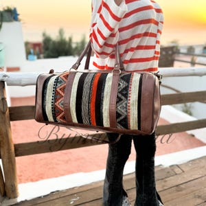 Travel Bag- Leather Duffle Bag- Hobo leather travel bag- Weekender Bags- Duffel Bags