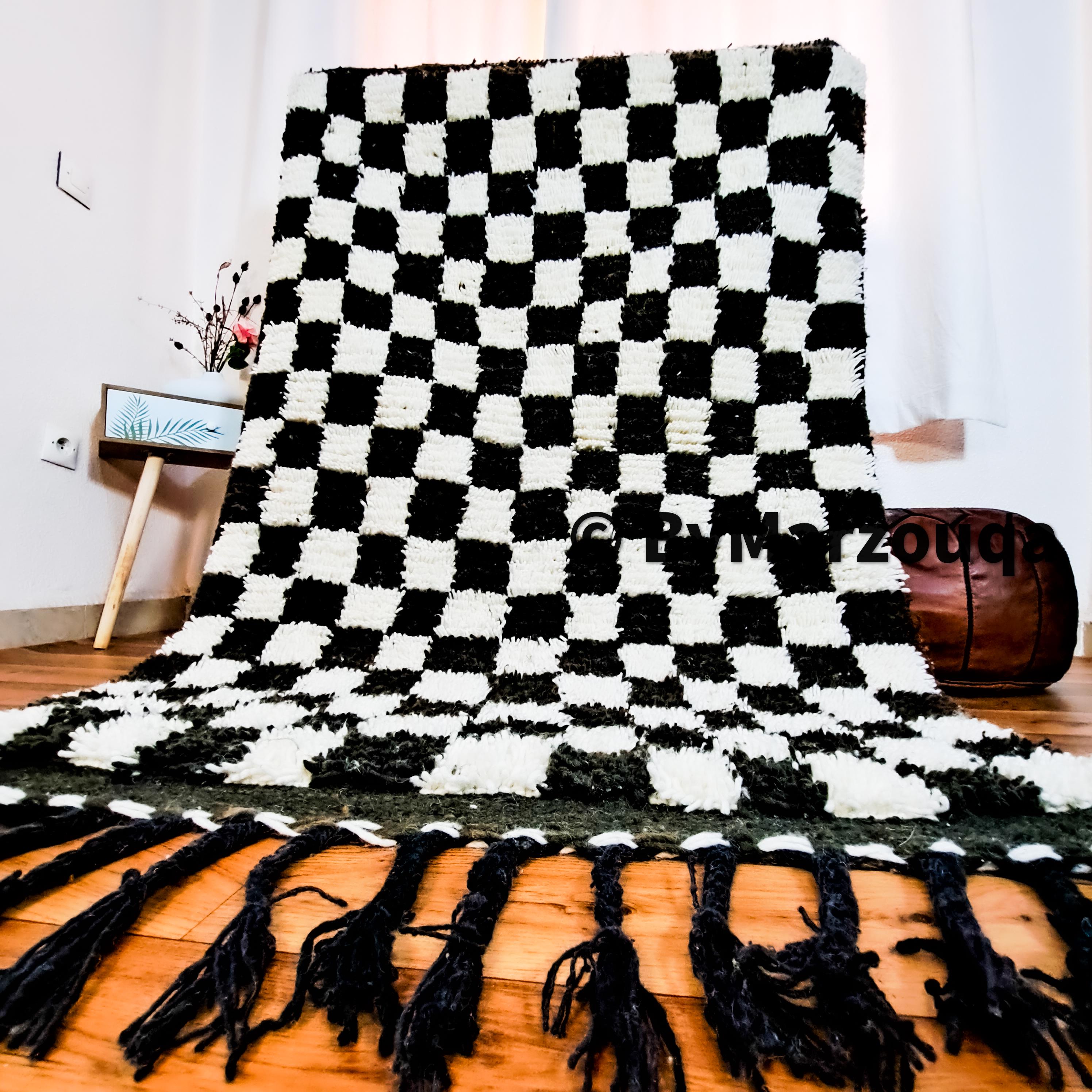 手織りラグ：モロッコ製ウール100% [全色展開] - Etsy 日本