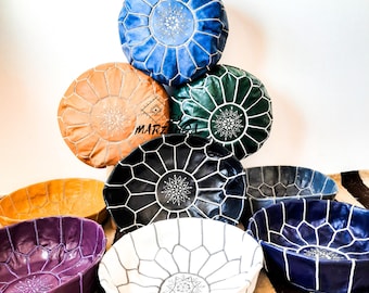 Moroccan Leather pouf: 100% handmade with full grain leather