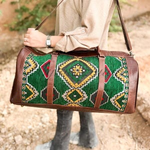 Handcrafted Hobo Leather Travel Bag, Weekender Duffel Bags
