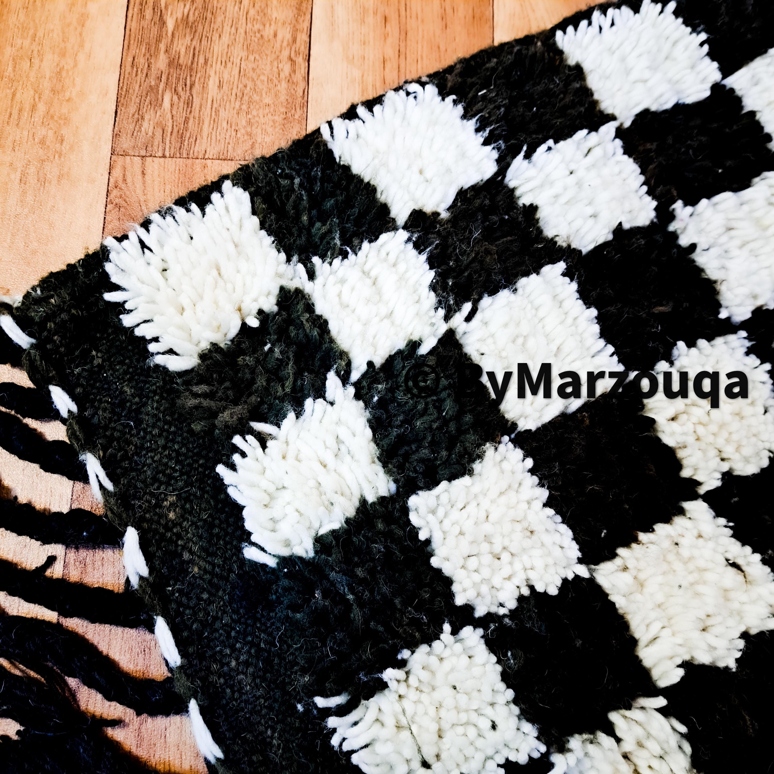 手織りラグ：モロッコ製ウール100% [全色展開] - Etsy 日本
