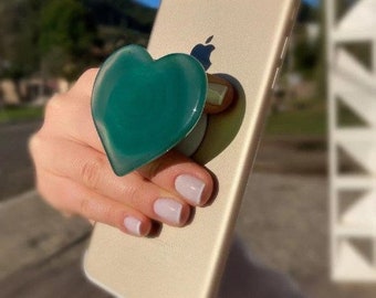 Popsocket Heart Phone Grip Phone Accessories Phone Grip Holder Gemstone Phone Popsocket