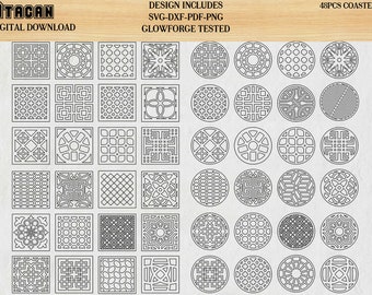 Coasters Svg Etsy