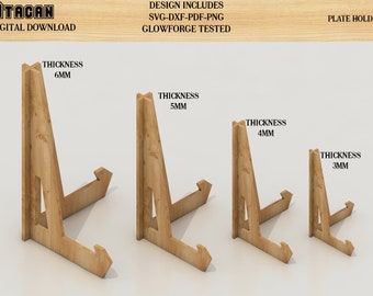 Dish Frame Plate Holder SVG File / Plate Display Stand / Book