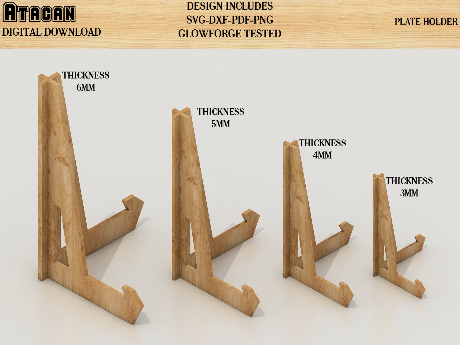 Wooden Photo Stand 