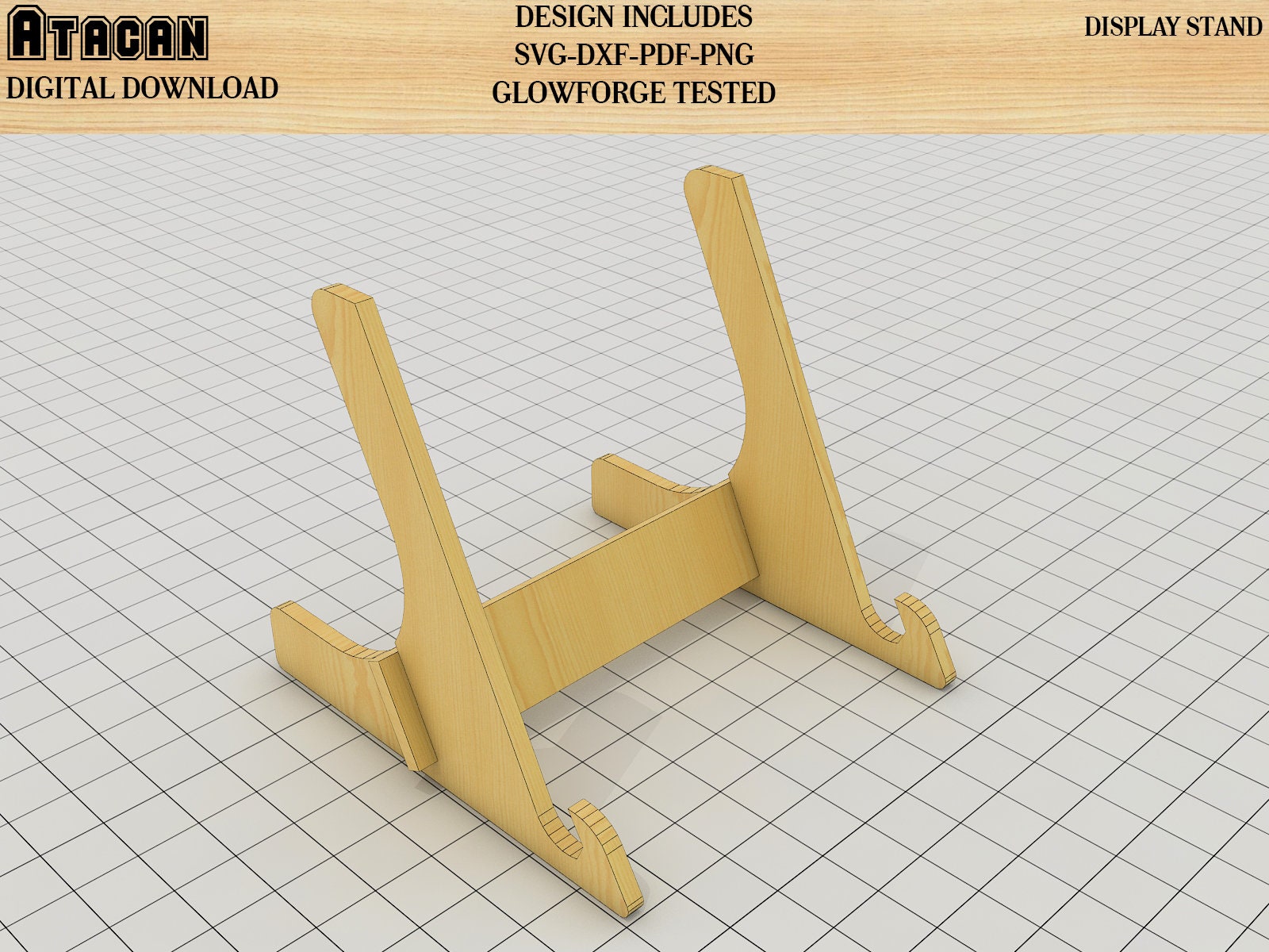 Photo Holder Easel Display Stand Svg 036 Graphic by atacanwoodbox