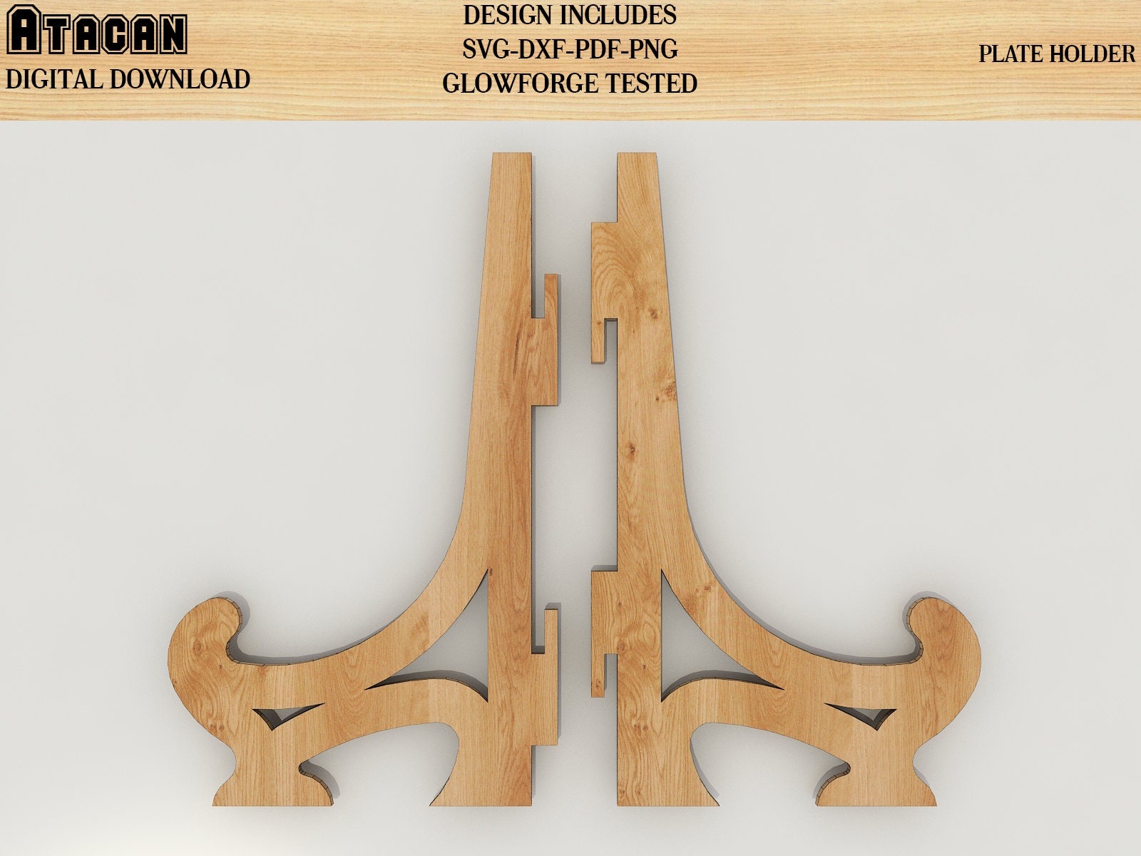 Dish Frame Plate Holder SVG File / Plate Display Stand / Book Etsy UK