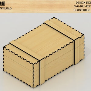 Gift Box Laser Cut Files SVG / Dxf Svg Pdf Cdr Ai Files / Glowforge ...
