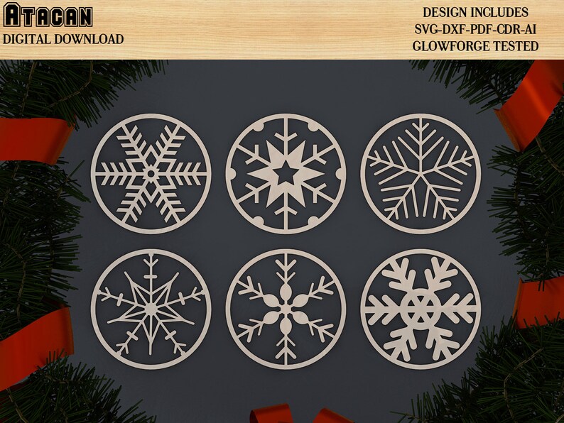 Coaster Christmas 2022 Christmas Snowflake Bundle Coaster Trivet 2022 Merry | Etsy
