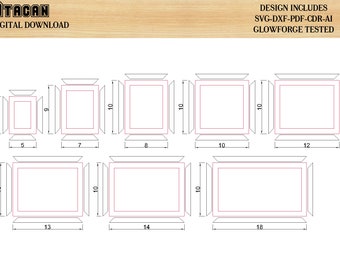 Laser File \u2014 Oma Frame w THREE Design Options SVG PDF