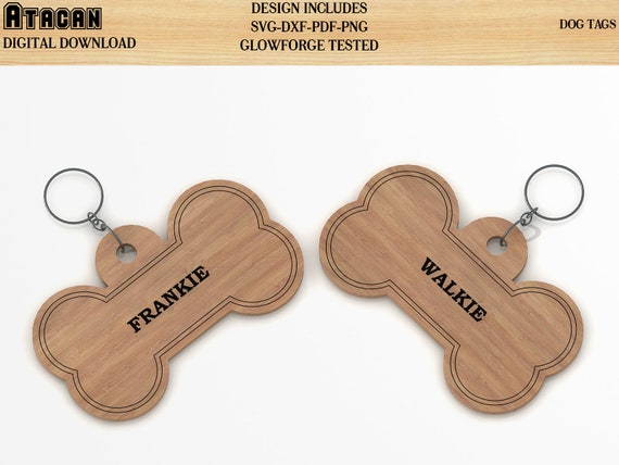 Laser cut 2025 dog tags