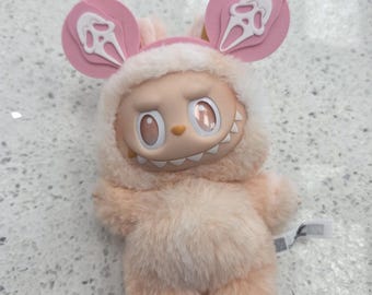 Pink Ghostface Ears for Labubu