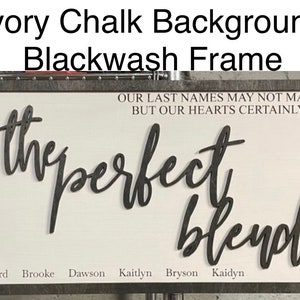 Personalized Blended Family Sign: Farmhouse Wood Decor