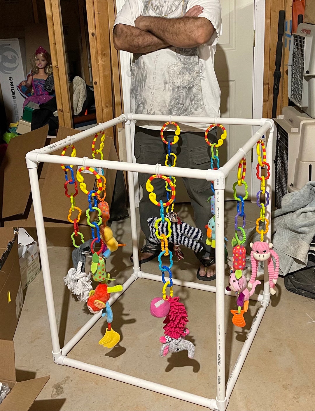 Puppy Gym Puppy Toys Puppy Play Center Medium for Medium Breed Dogs 3/4