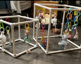 MINI Puppy Play Gym: Travel Toy Center with 4 Toys, BPA Free