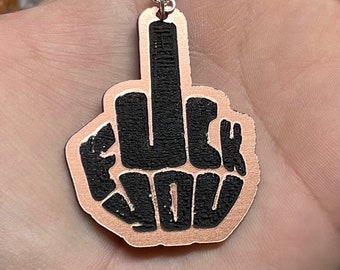 Acrylic Middle Finger Earrings: Express Yourself Jewelry