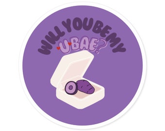 Ube Dessert Sticker: Filippinisches Essen Laptop Aufkleber