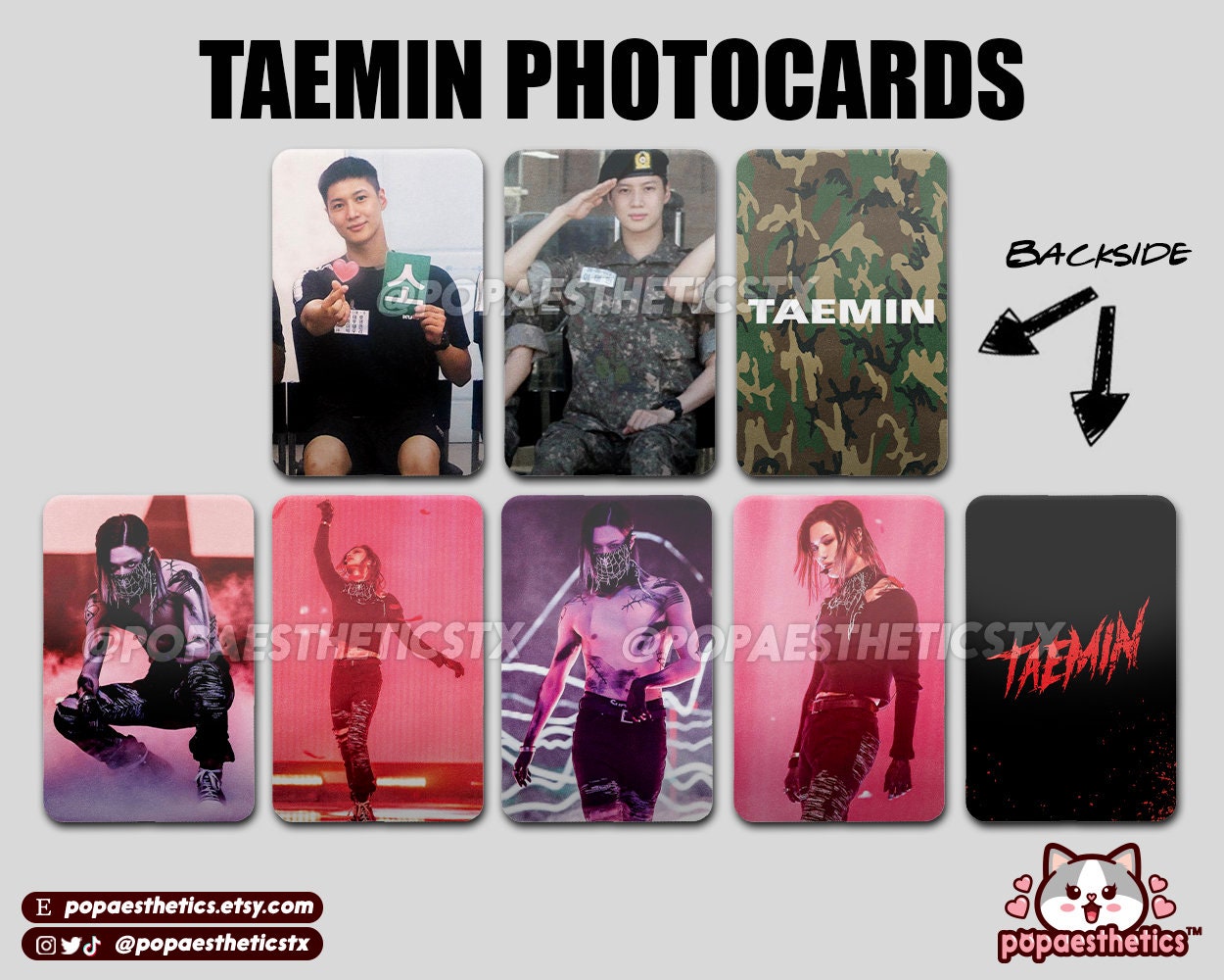 Shinee Taemin Fanmade Photocards Double Sided Taemin - Etsy Australia