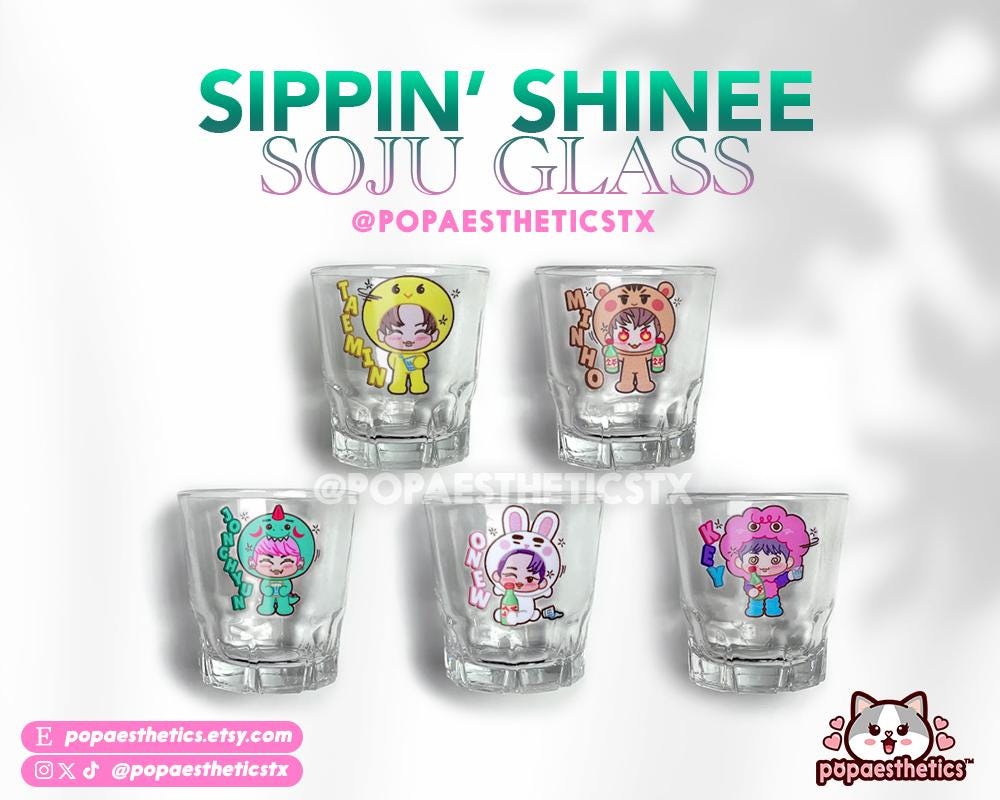 Sippin' Shinee Character Shot Glass| Taemin| Minho| Jonghyun| Onew