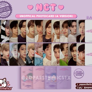 UNOFFICIAL NCT Photocards (Ver. A) | (Double Sided) | Fanmade | K-Pop | NCT 127 | Nct Dream | Nct U | Custom