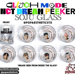 NCT Dream Soju Glass| Mark | Renjun | Jeno | Haechan | Jaemin | Chenle | Jisung | Glitch Mode Era | Fanmade