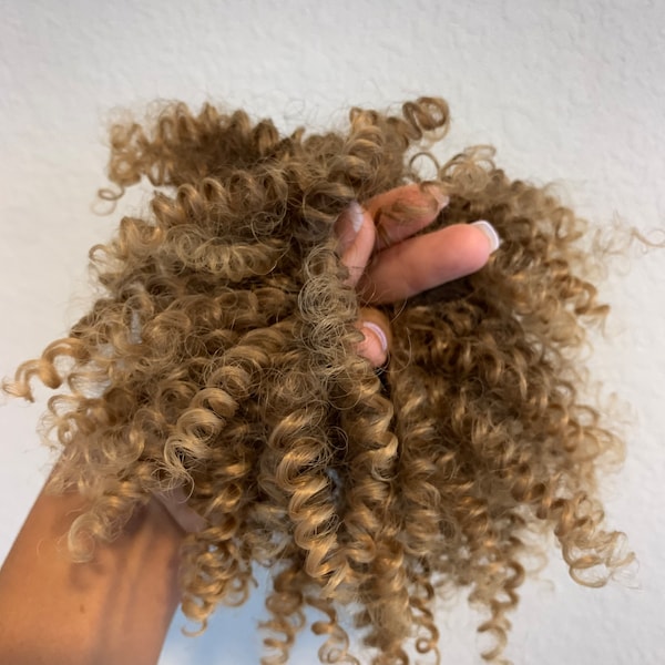 Produkt für lockiges Haar, Afro-amerikanisches Haarteil, Perücke, Pferdeschwanz-Verlängerung, Afro-Haargummi, T4/27