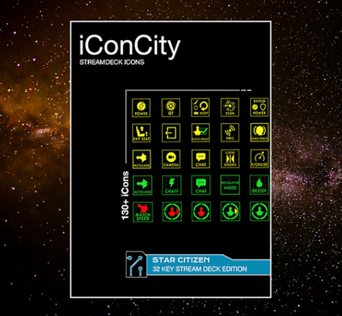 Star Citizen Stream deck Icons & Profiles 15 and 32 Key Etsy