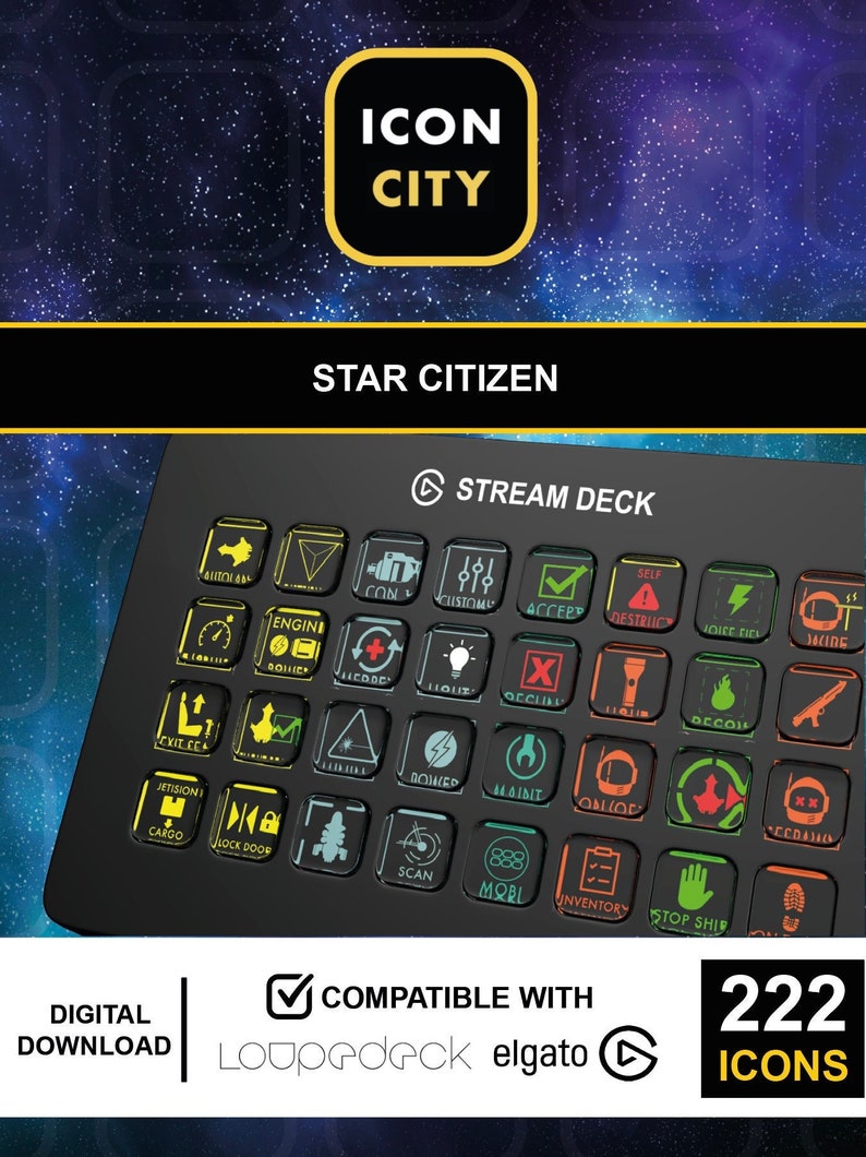 Star Citizen Stream Deck Icons 3.17 version 222 Icons & - Etsy