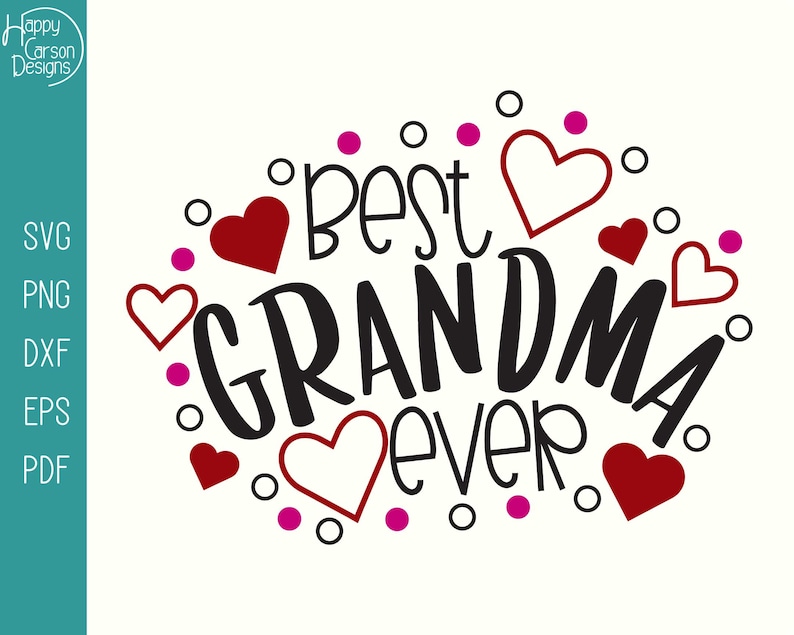 Best Grandma Ever SVG Cut File Four Layer SVG Best Grandma Etsy