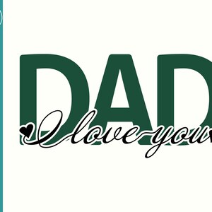 Papa I Love You SVG geschnitten Datei - Vatertagsgeschenk - Vatertag Shirts - Vatertag Becher - Vatertag Schlüsselanhänger - Papa SVG für Hüte