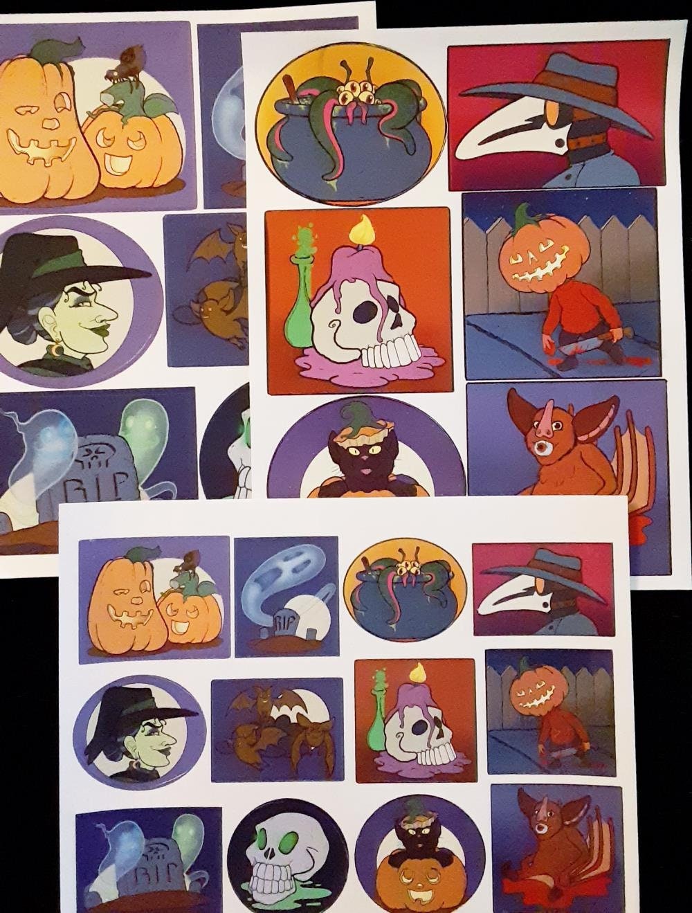 Halloween Sticker Pack Bundle - Etsy