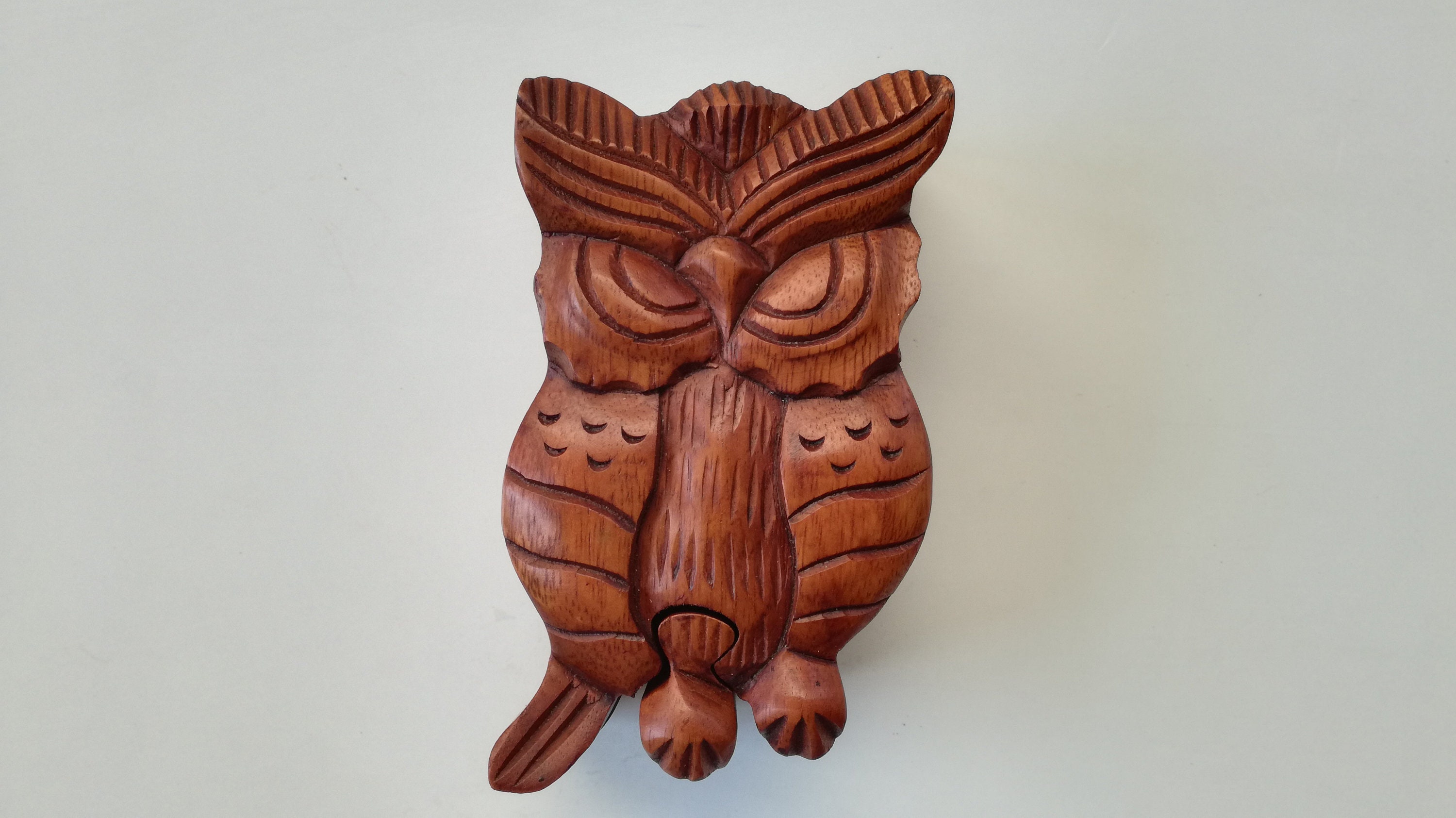 Wooden Magic Jewelry Box – Puzzle box Owl