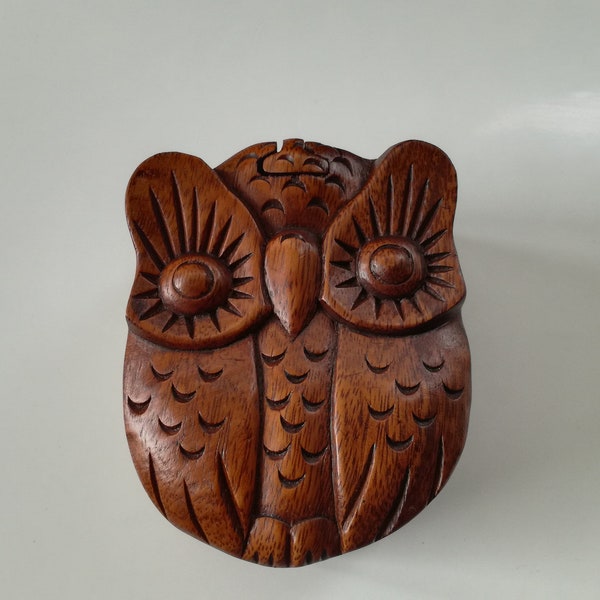 Wooden Magic Jewelry Box – Puzzle Box Owl no.3