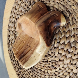 12" large wooden Natural Hand Bowl