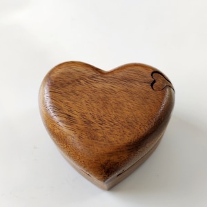Herz Schmuckstück Puzzle geschnitzt Box Hand Carved-Valentinstag Geschenkidee