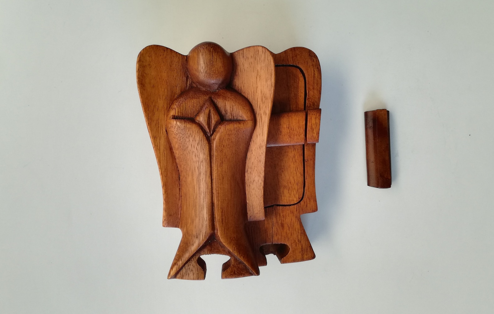 Wooden Magic Jewelry Box Puzzle Box Angel Etsy