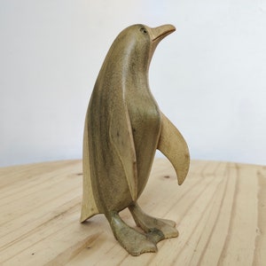 Hölzernen handgeschnitzten Pinguin - Geburtstagsgeschenk