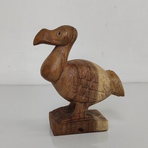 Hand Carved Dodo Bird Suar Wood Sculpture