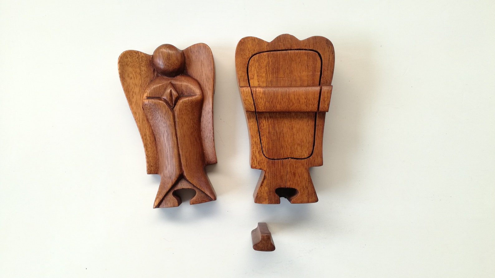 Wooden Magic Jewelry Box Puzzle Box Angel Etsy