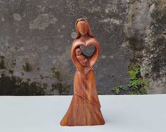 Madera de Suar Madre e Hijo “La Alegría de Mamá”