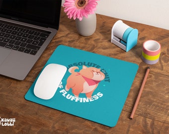 Kawaii Fluffy Dog Mouse Pad, Office Desk Accessories Gift