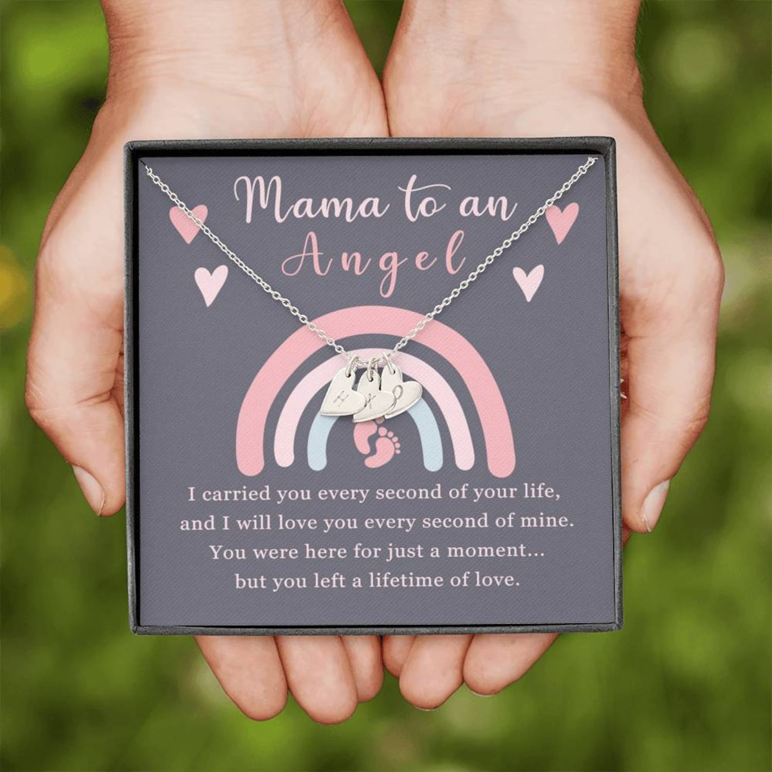 Mama to an Angel Twin Miscarriage Gifts for Mothers Rainbow  Etsy
