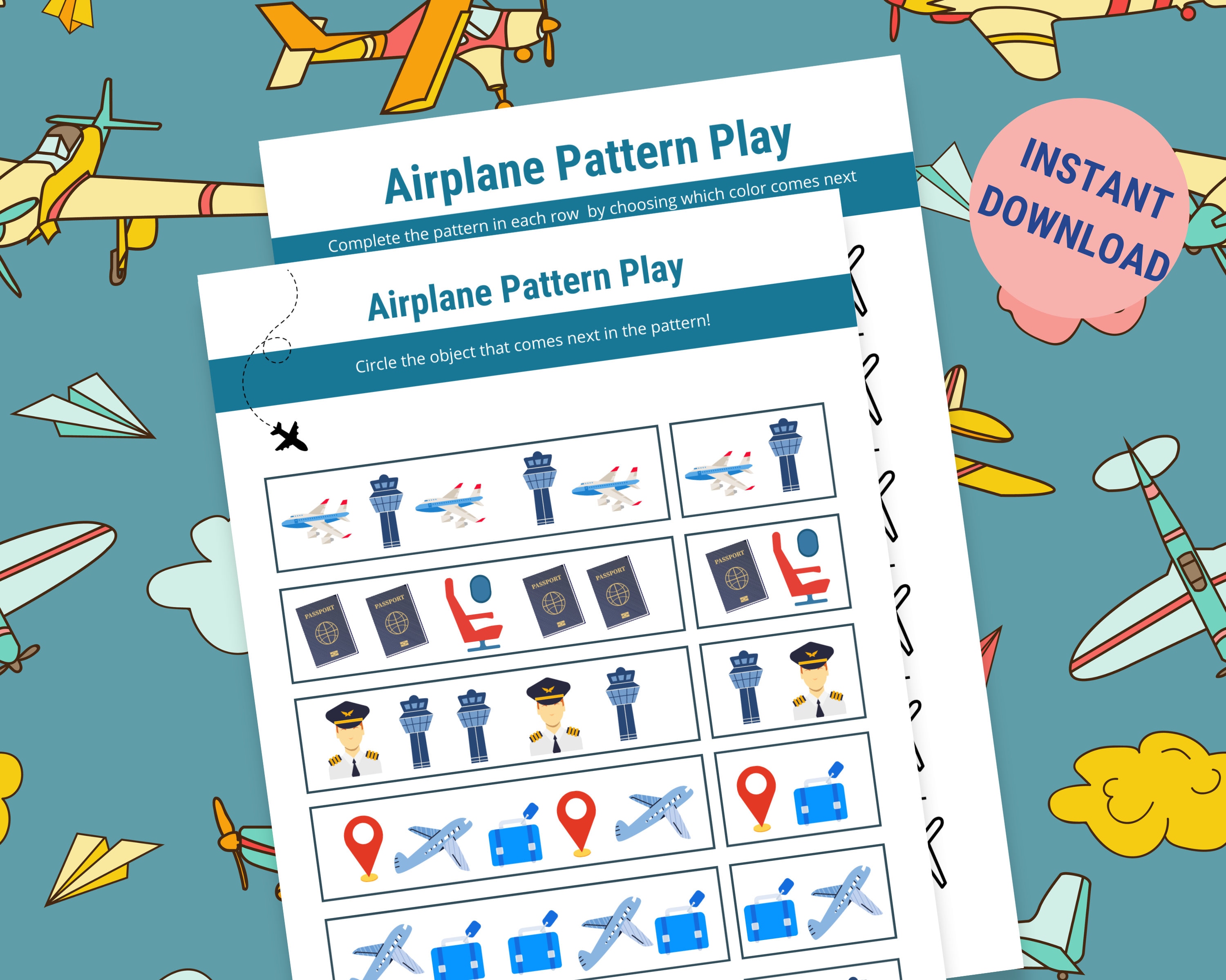 Printable Airplane Activities, Plane Activities for Kids, Travel ...