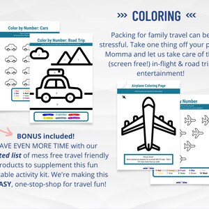 Travel Activity Books for Kids, Road Trip Printable Activities, Road ...