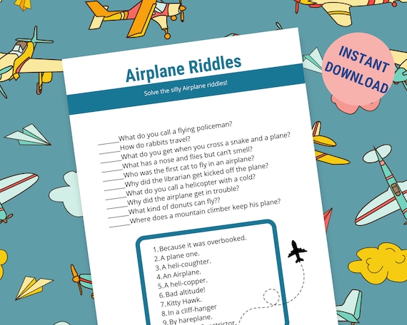 Printable Airplane Activities, Plane Activities for Kids, Travel