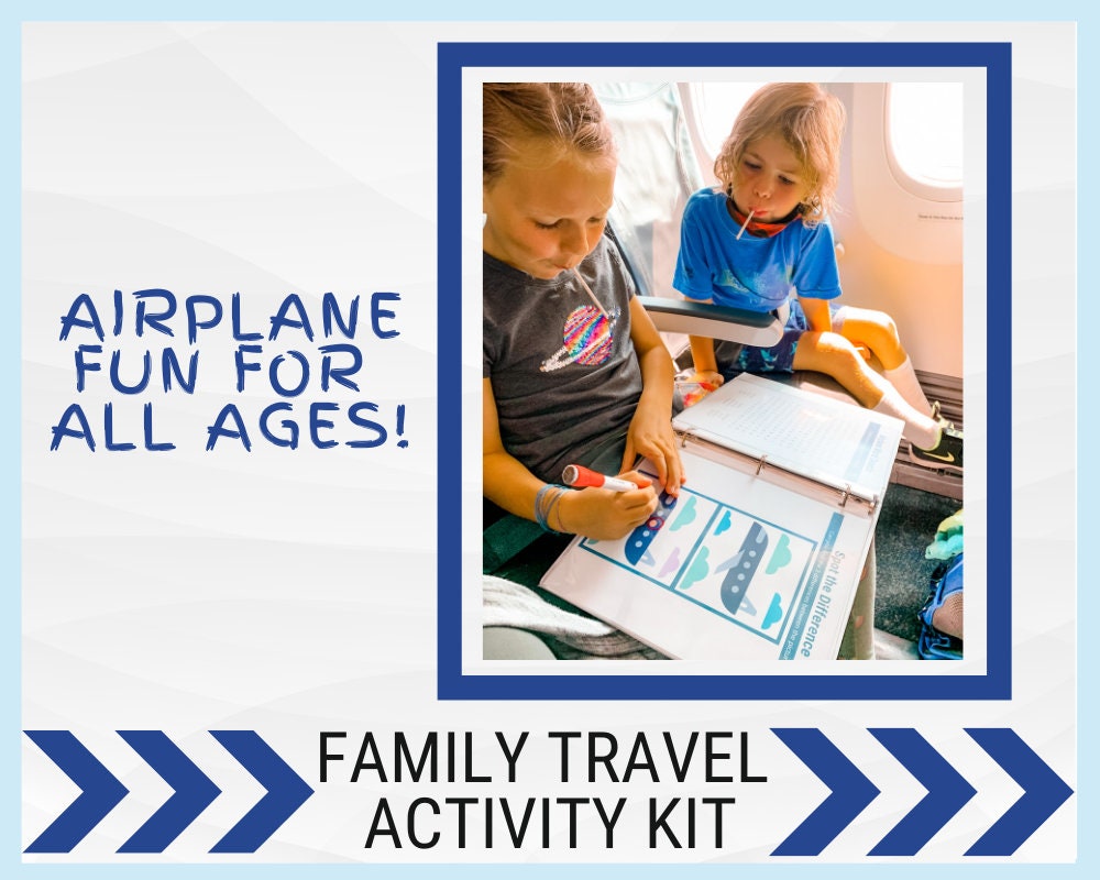 Mom Code Toddler Travel Activities Set - Travel Essentials | Learning Toys  | Roadtrip & Airplane Activities, Toddler Travel Toys