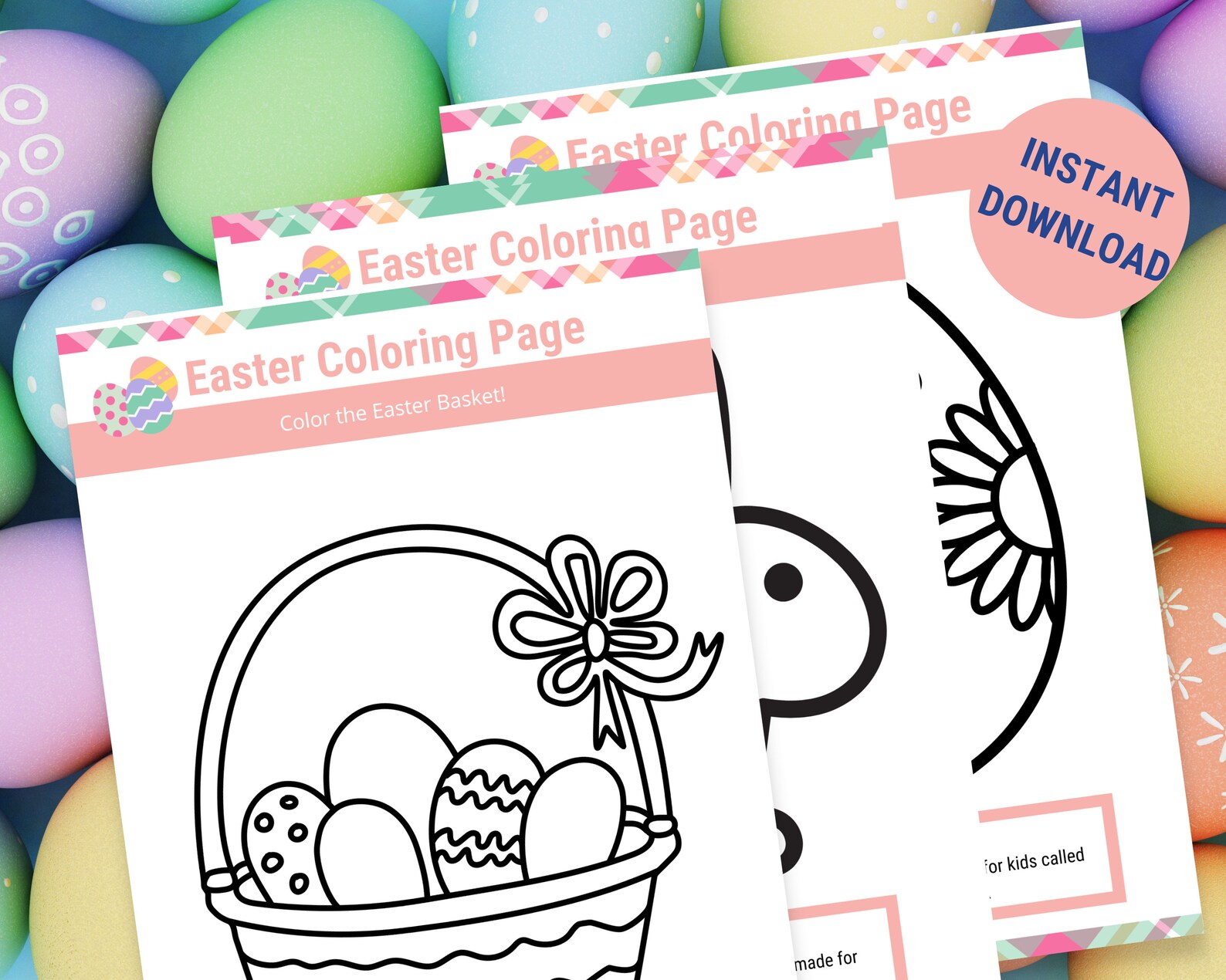 Easter Coloring Pages Printable, Easter Activity Sheet, Easter ...