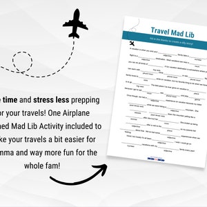 Mad Libs for Kids, Printable Airplane Activities, Plane Activities for ...