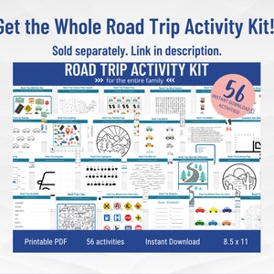 Road Trip Kids Printable, Kids Road Trip Games Printable, Road Trip ...